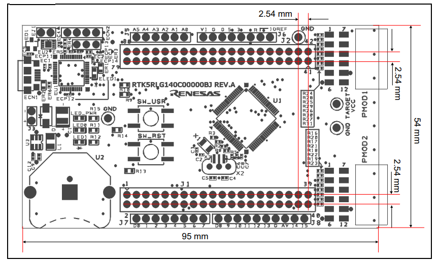 Renesas Electronics RL78/G14快速原型设计板